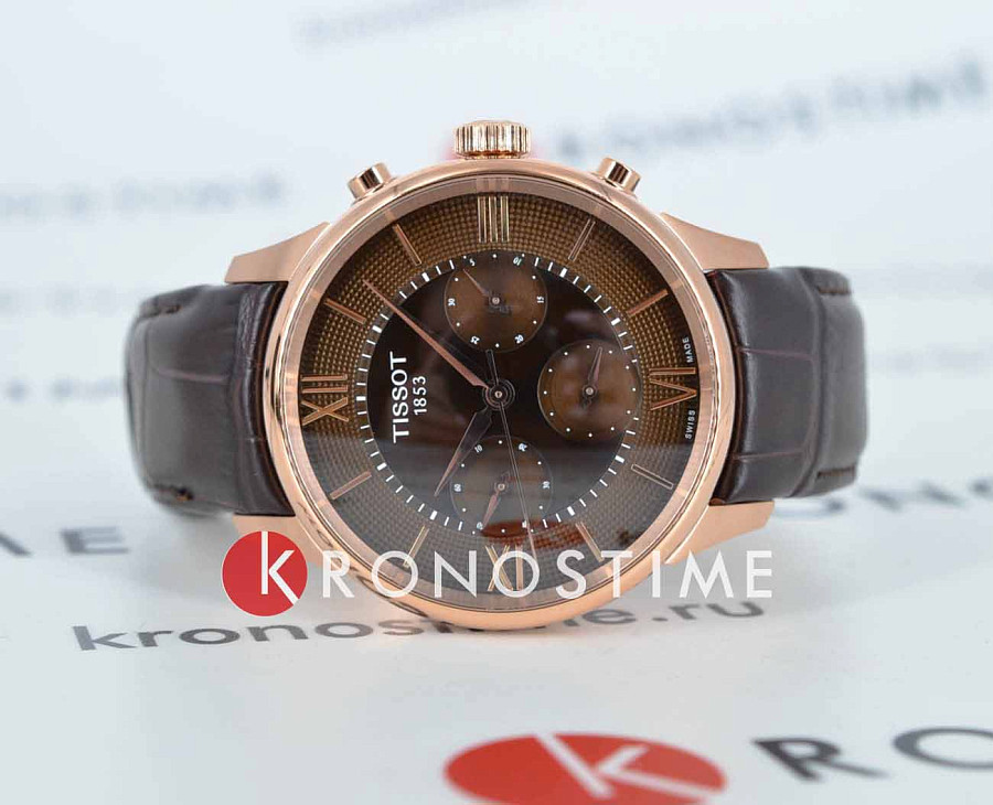 Часы Tissot Chemin des Tourelles Automatic Chronograph T139.462.36.298.00 — механические, сталь металл