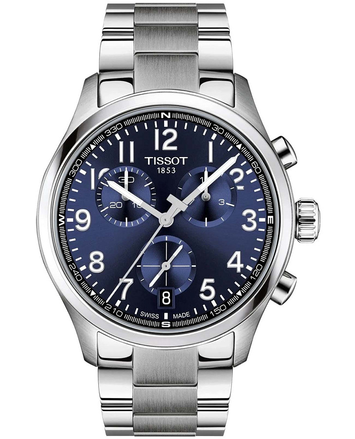 Часы Tissot Chrono L 42mm T116.417.11.042.00 — мужские, синий