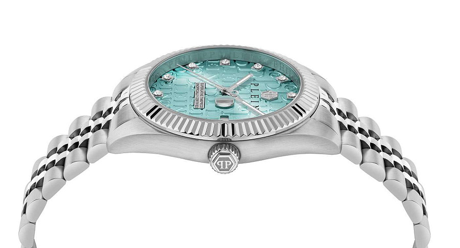 Часы Philipp Plein Date Superlative Gent PWMFA0225 — голубой, металл сталь