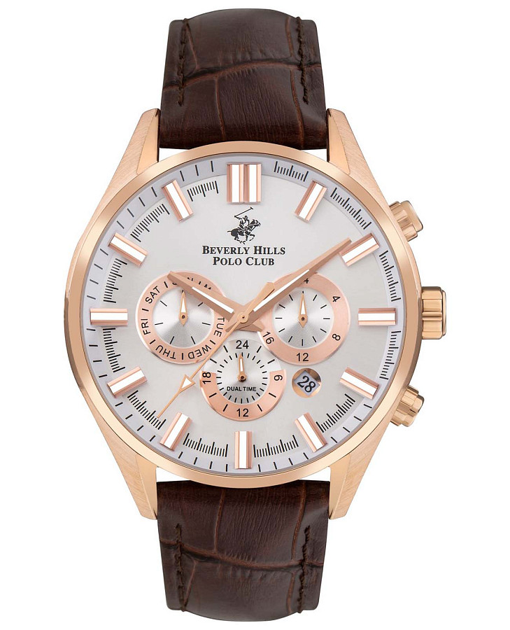 Часы Beverly Hills Polo Club BP3504X.432 — мужские, серебристый