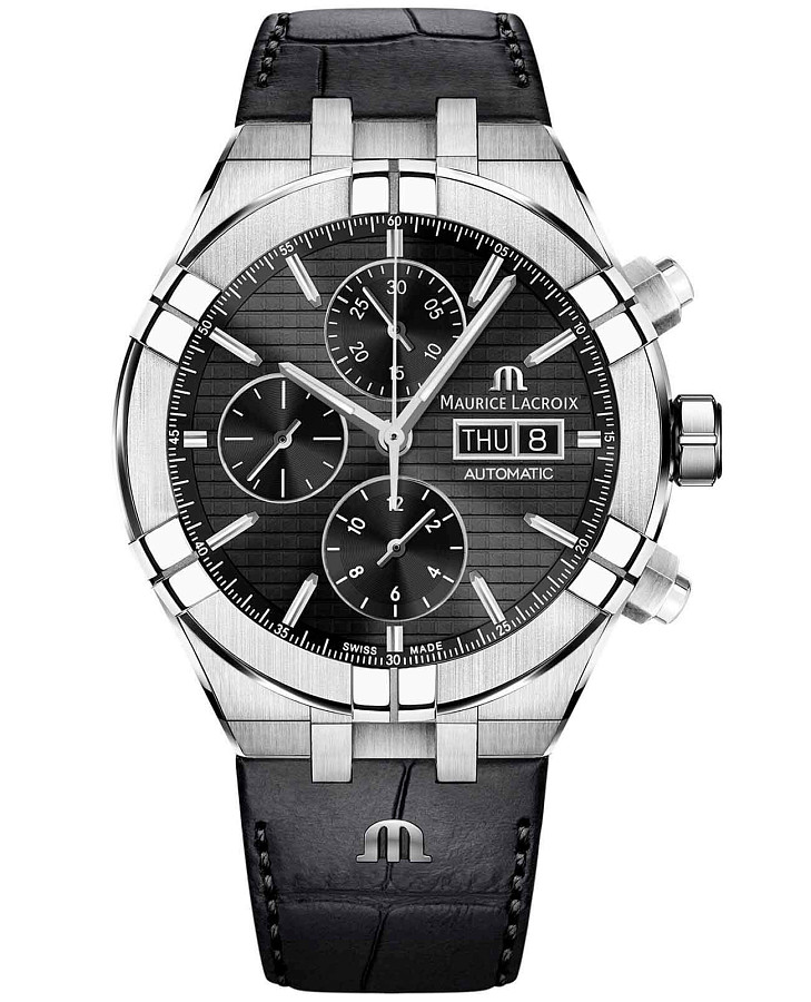 Часы Maurice Lacroix Aikon Automatic Chronograph AI6038-SS00B-330-2 — сталь металл, Швейцария