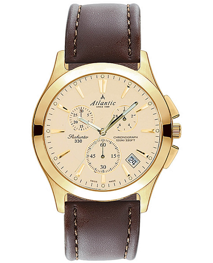 Часы Atlantic Seahunter 71460.45.31 — мужские, золотистый