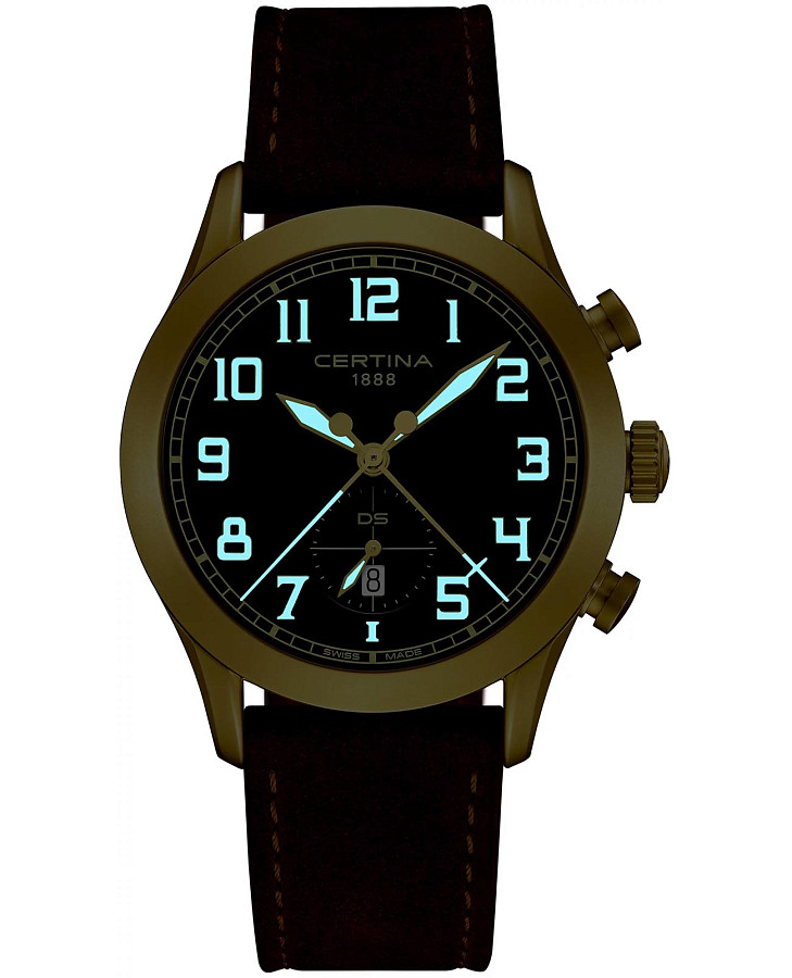 Часы Certina DS Pilot C024.617.36.092.00 — мужские, нержавеющая сталь