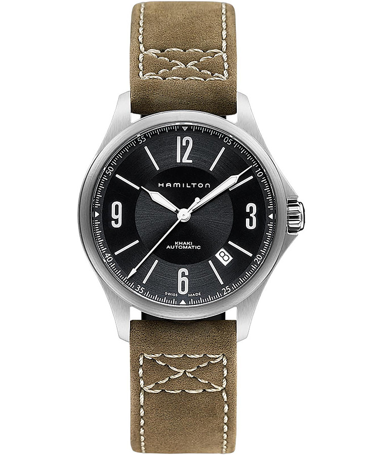 Часы Hamilton Khaki Aviation Auto H76565835 — мужские, черный