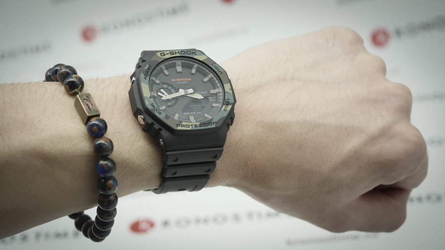 Часы Casio G-Shock GA-2100SU-1A — черный, карбон пластик