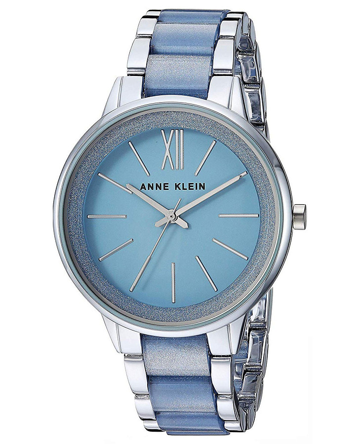 Часы Anne Klein Plastic 1413LBSV — женские, голубой