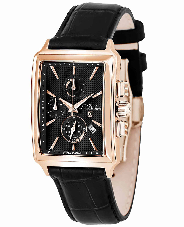 Часы L'Duchen Adventure Chrono D 612.41.31 — кварцевые, металл сталь