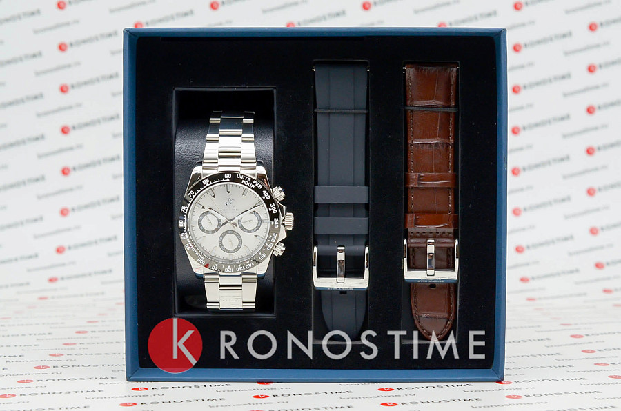 Часы Beverly Hills Polo Club Quartz BP3608X.330 — серебристый, металл сталь