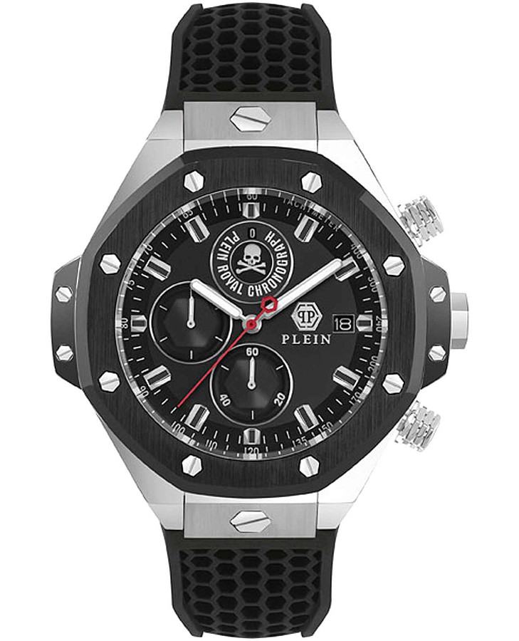Часы Philipp Plein Plein Chrono Royal PWLFA0225 — мужские, черный