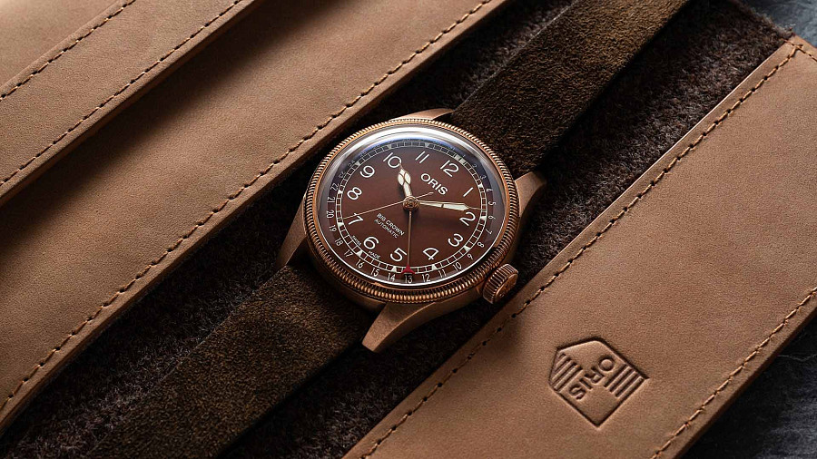 Часы Oris Big Crown Bronze Pointer Date 01 754 7741 3166-07 5 20 74BR — артикул 01 754 7741 3166-07 5 20 74BR