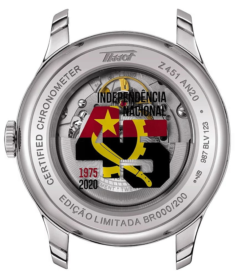 Часы Tissot Heritage Angola 45 Year's Independance Limited Edition T66.1.723.34 — сталь, Швейцария