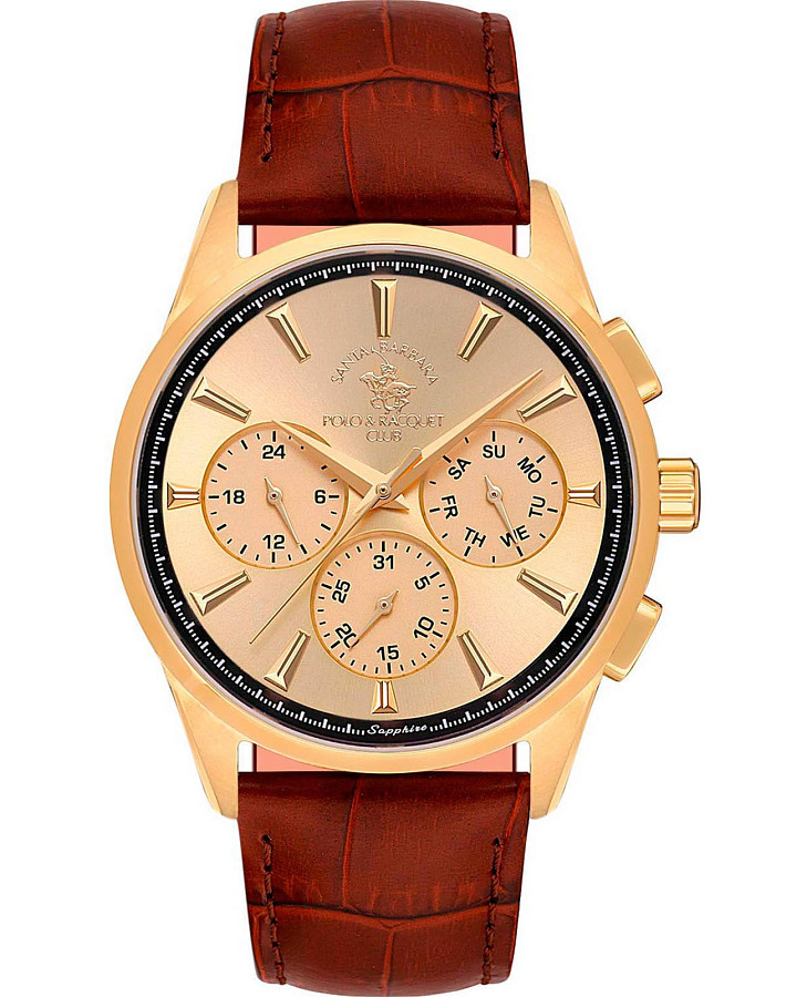 Часы Santa Barbara Polo & Racquet Club Noble SB.1.10543-4 — мужские, золотой