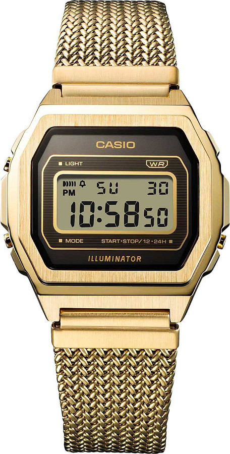 Часы Casio Vintage A1000MGA-5 — кварцевые, Япония, женские