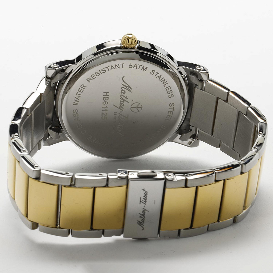 Часы Mathey-Tissot City Metal HB611251MBR — нержавеющая сталь с pvd-покрытием, мужские
