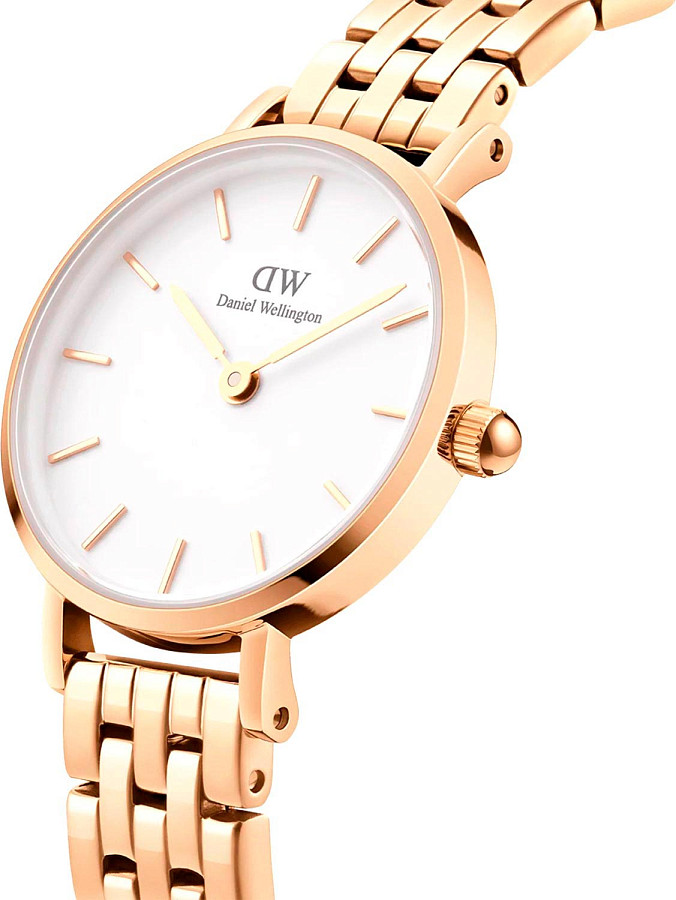 Часы Daniel Wellington Petite 5-Link Evergold DW00100614 — кварцевые, металл сталь