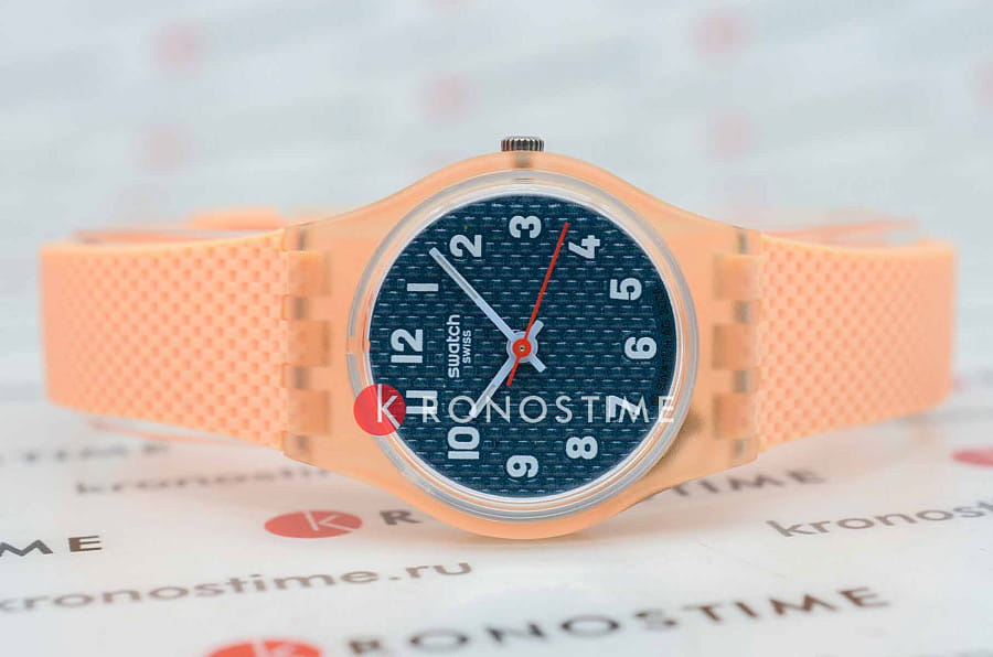 Часы Swatch Peachy Weave LO117 — кварцевые, пластик