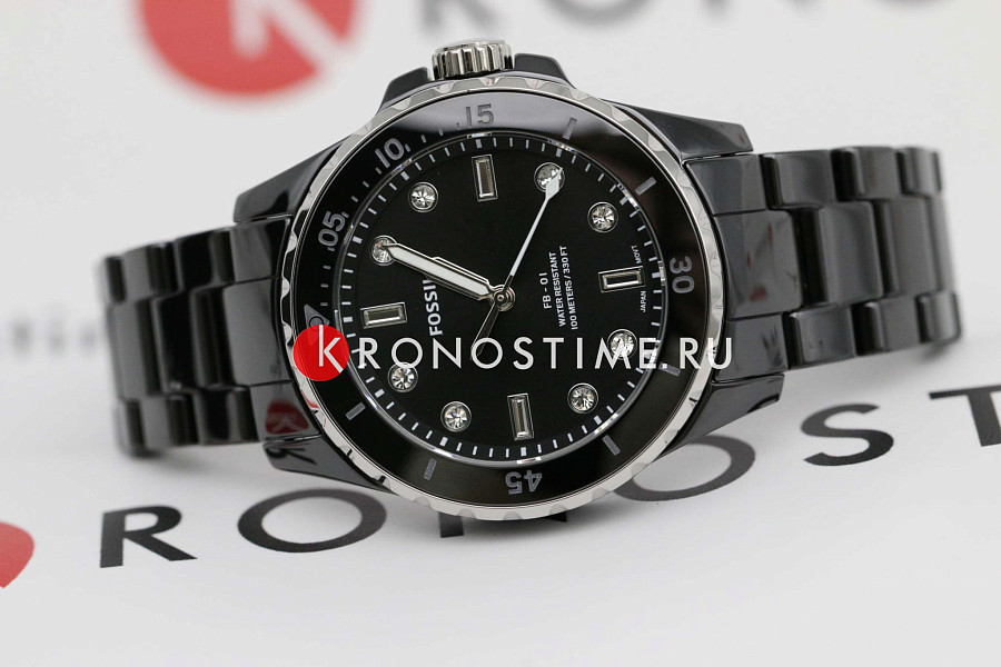 Часы Fossil FB-01 CE1108 — кварцевые, металл сталь