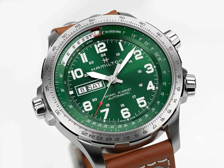 Часы Hamilton Khaki Aviation X-Wind Day Date Auto 45mm H77735560 — механические, Швейцария, мужские