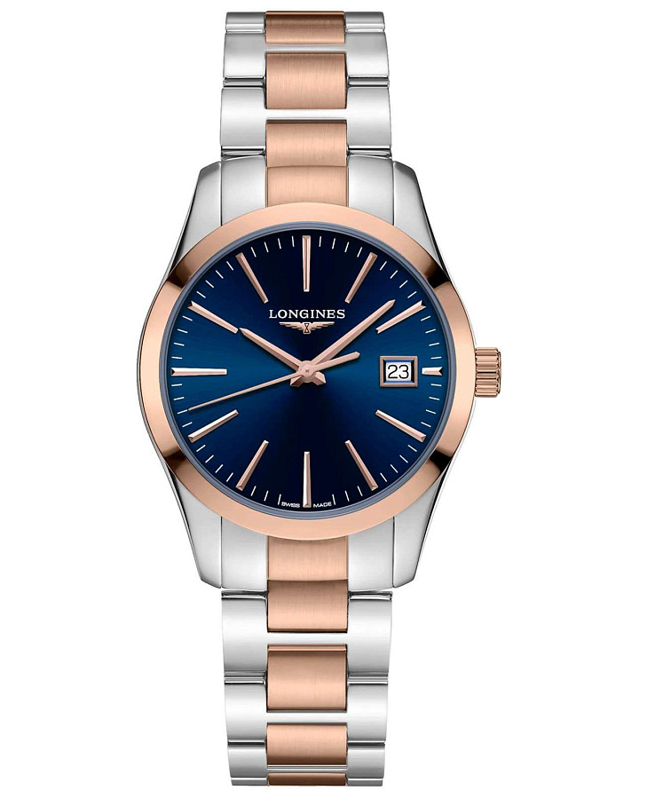 Часы Longines Conquest Classic L2.386.3.92.7 — женские, синий