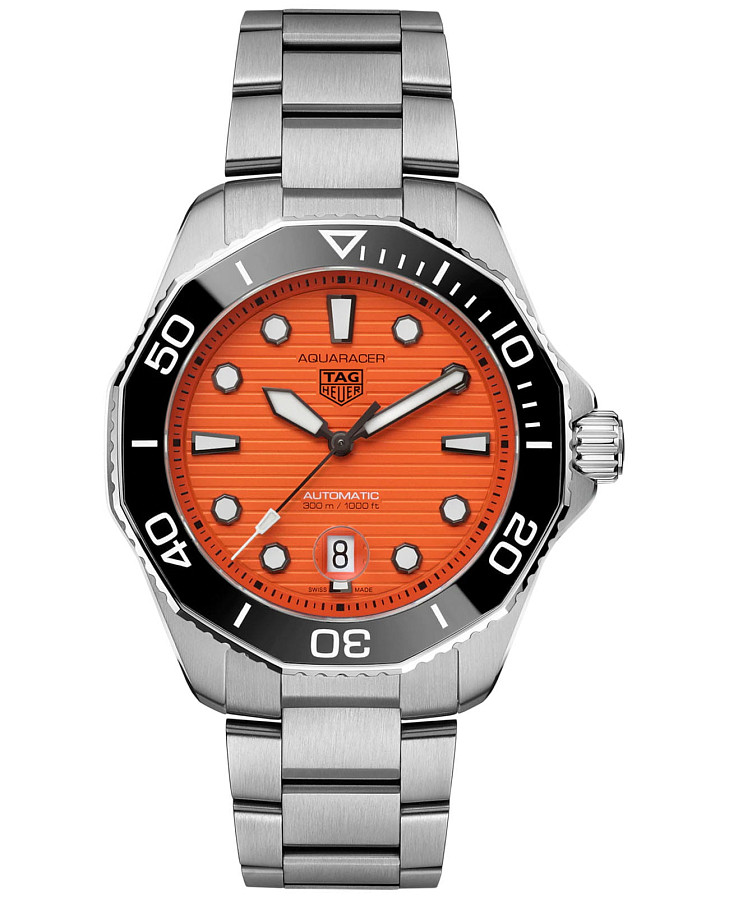 Часы TAG Heuer Aquaracer Professional 300 Orange Diver WBP201F.BA0632 — мужские, оранжевый