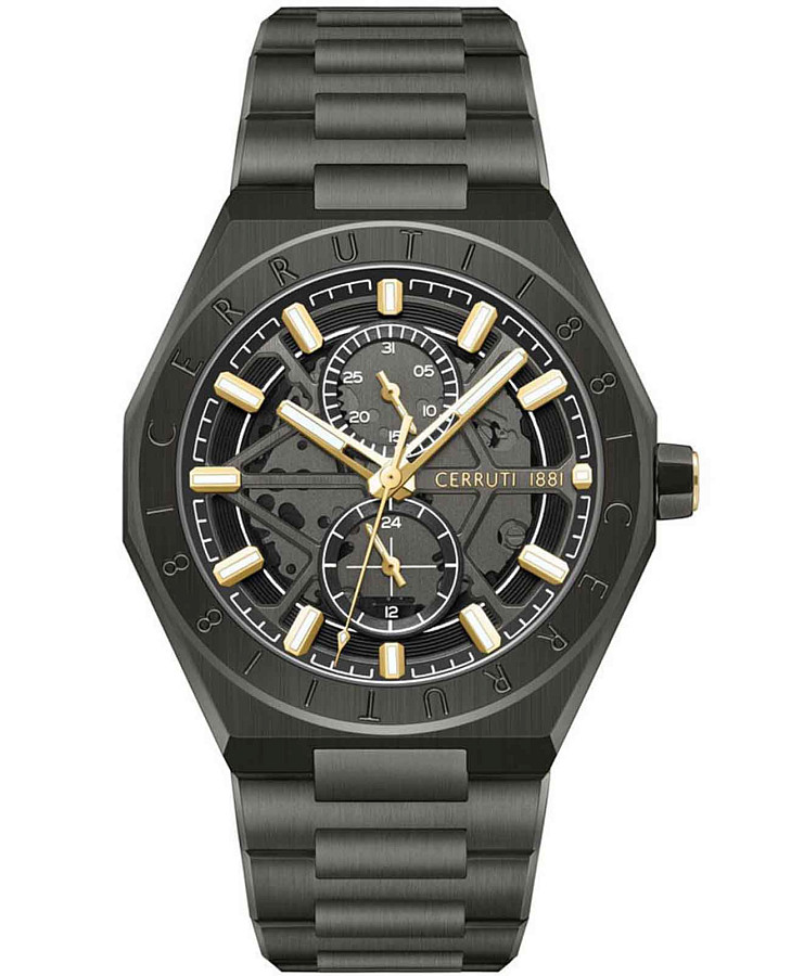 Часы Cerruti 1881 Ravello Skeleton CIWGK0051202 — мужские, черный