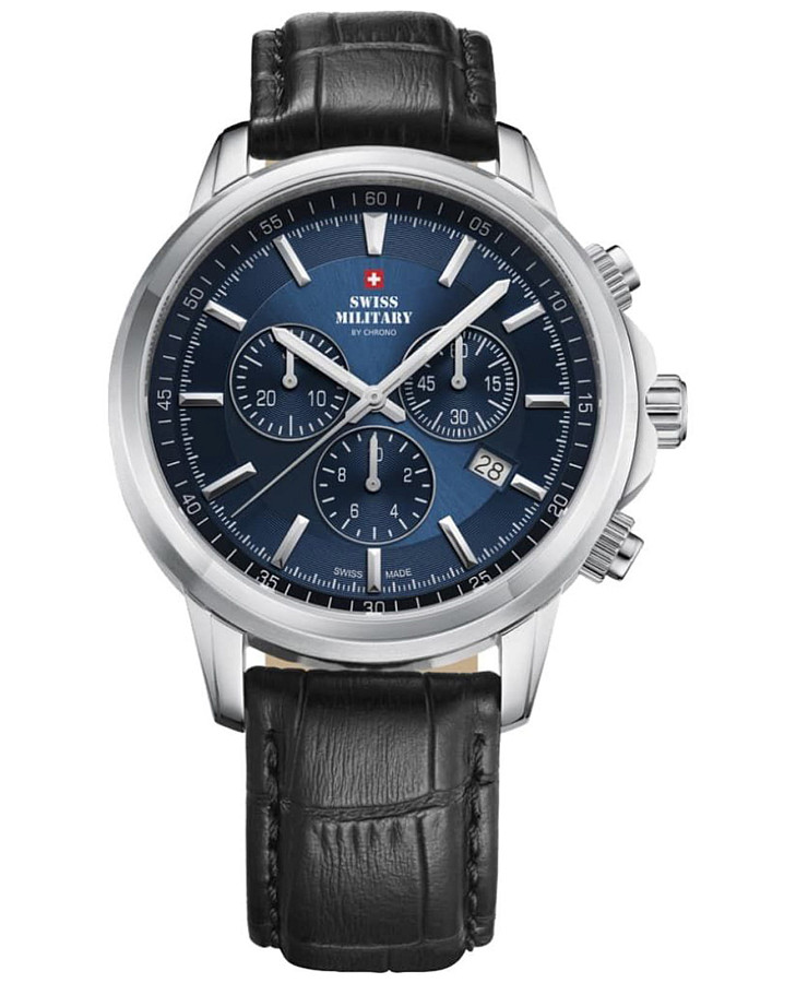 Часы Swiss Military by Chrono SM34052.11 — мужские, синий