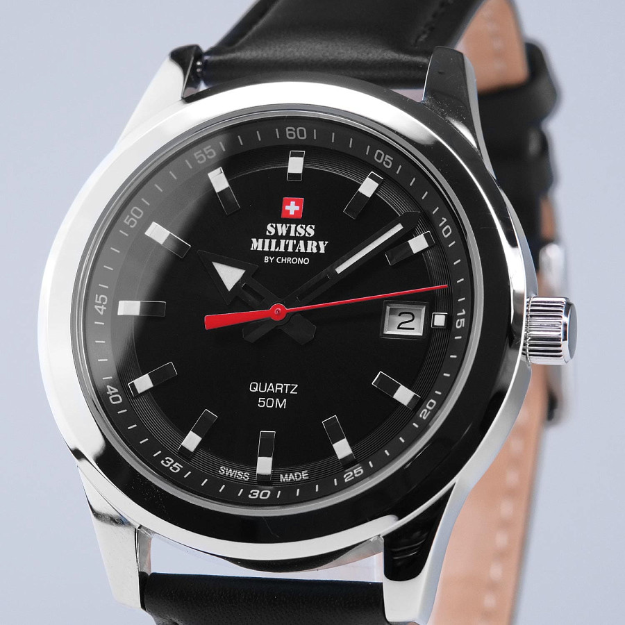 Часы Swiss Military by Chrono SM34094.05 — кварцевые, металл сталь