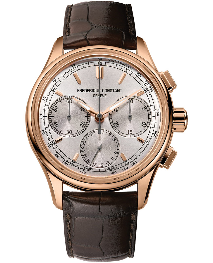 Часы Frederique Constant Flyback Chronograph Manufacture FC-760V4H4 — мужские, белый