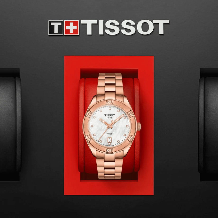 Часы Tissot PR 100 Sport Chic T101.910.33.116.00 — металл сталь, Швейцария