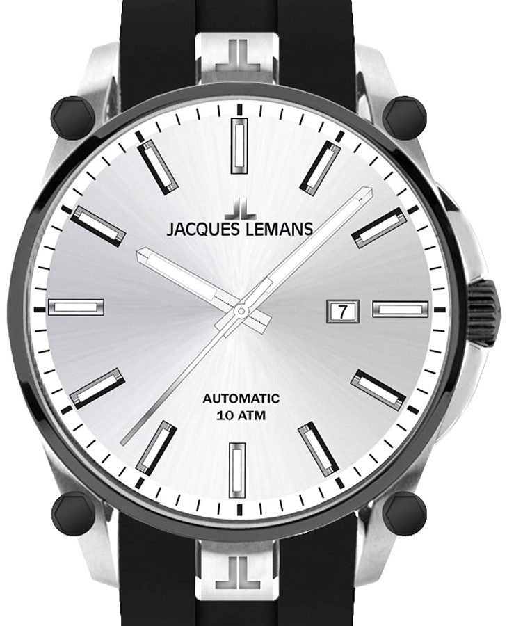 Часы Jacques Lemans Derby 1-2203D — механические, металл сталь