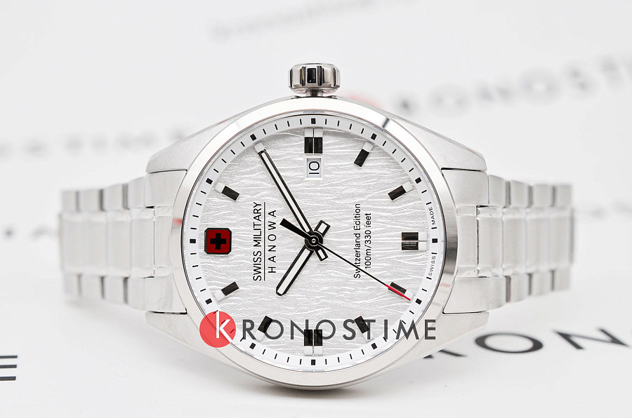 Часы Swiss Military Hanowa Helvetica SMWGH0004601 — кварцевые, металл сталь