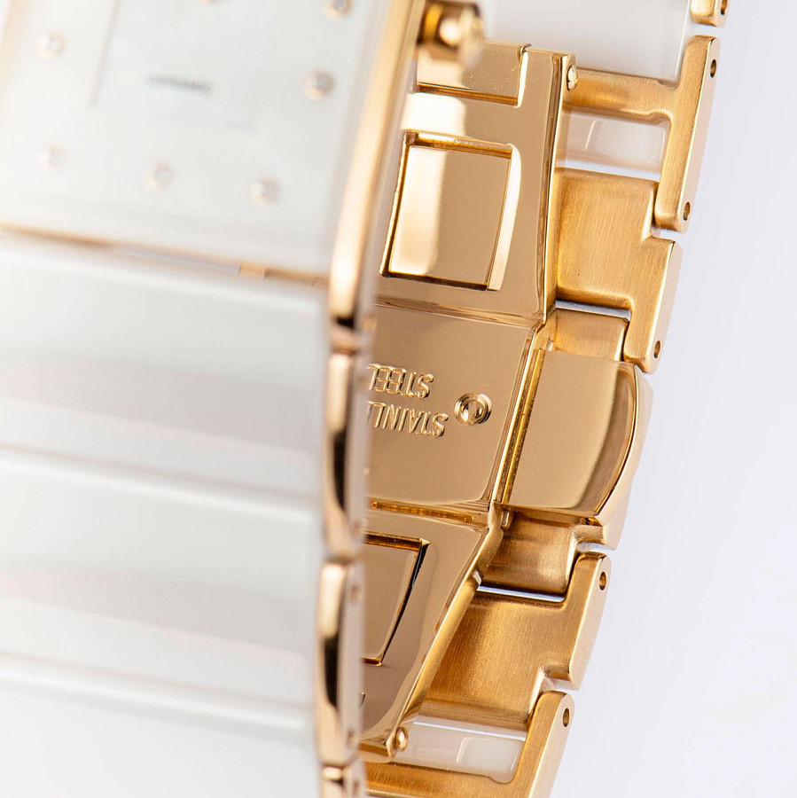 Часы Jacques Lemans High Tech Ceramic 1-1940K — женские, сталь + керамические вставки