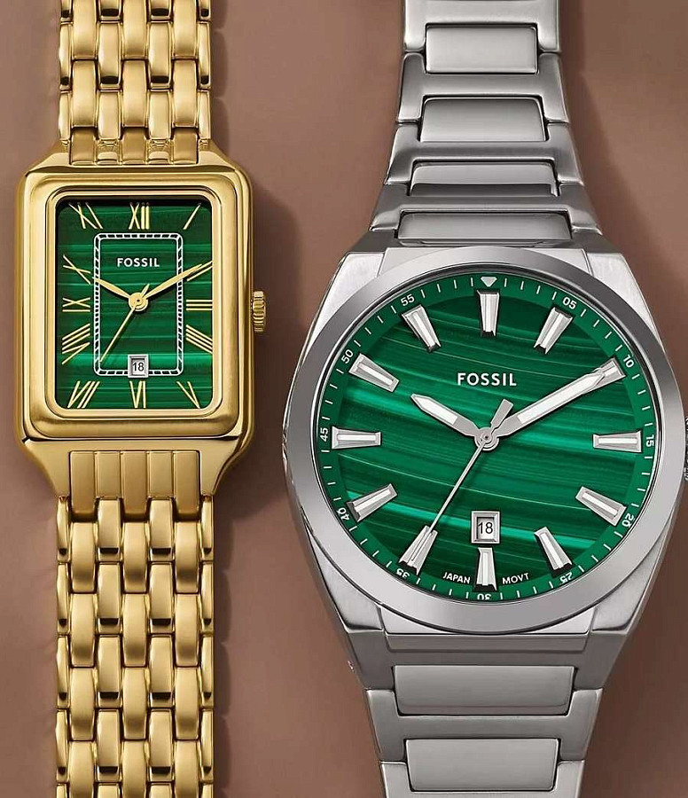 Часы Fossil Everett FS6056 — мужские, серебристый
