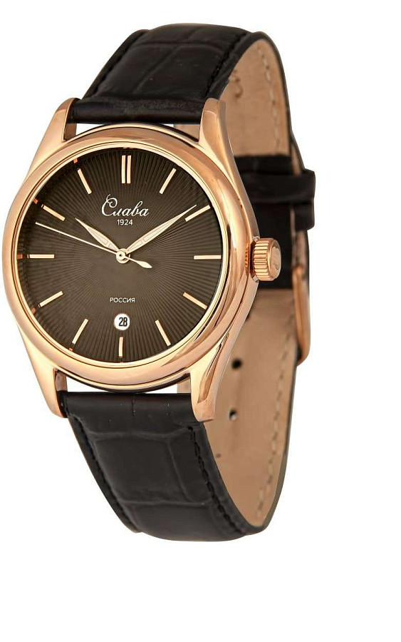 Часы Слава Сенат 2493532/300-2115 — кварцевые, металл сталь
