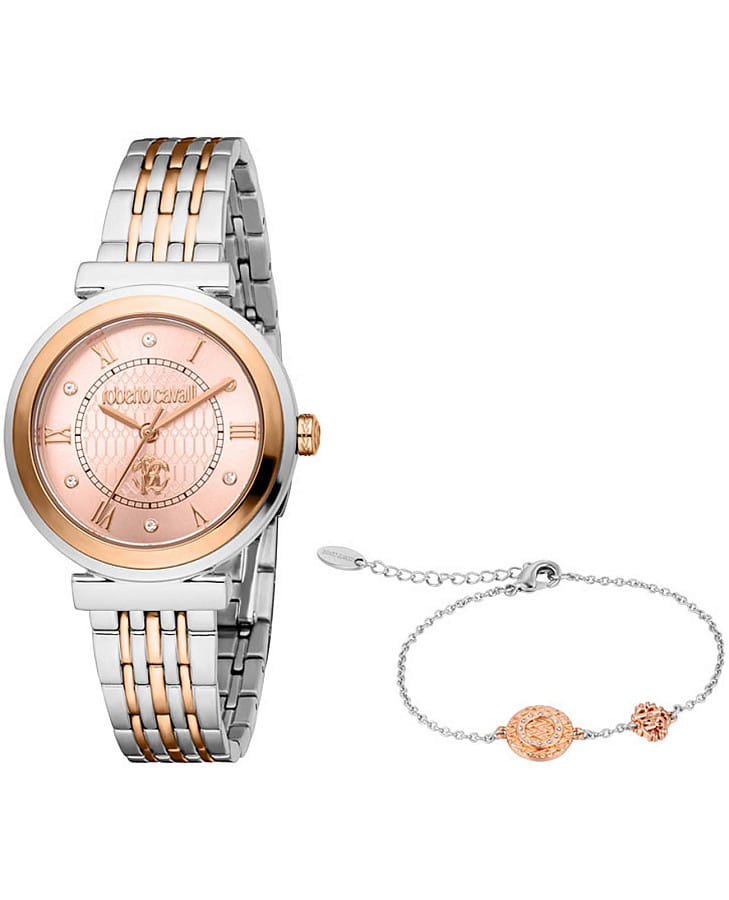 Часы Roberto Cavalli Graziosa RC5L111M0065_SET — женские, розовый