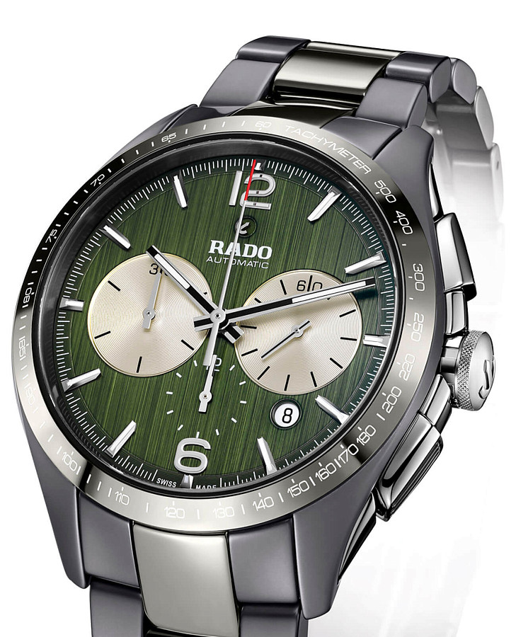 Часы Rado Hyperchrome Tennis Automatic Chronograph R32022312 — керамика сталь металл, Швейцария