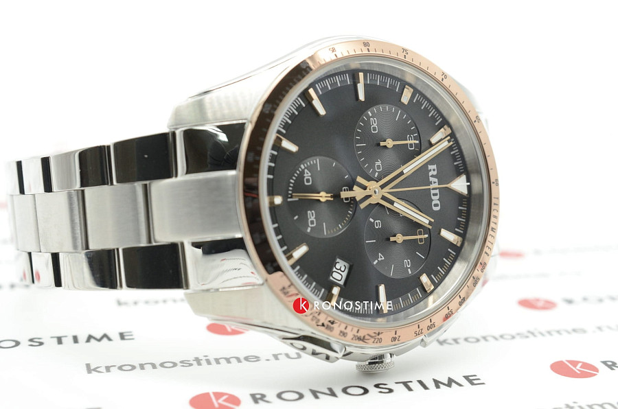 Часы Rado Hyperchrome Chronograph R32259163 — серый, сталь металл керамика