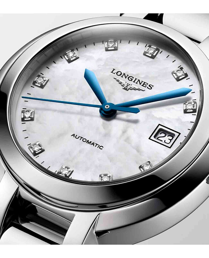 Часы Longines PrimaLuna L8.113.4.87.6 — серебристый, металл сталь