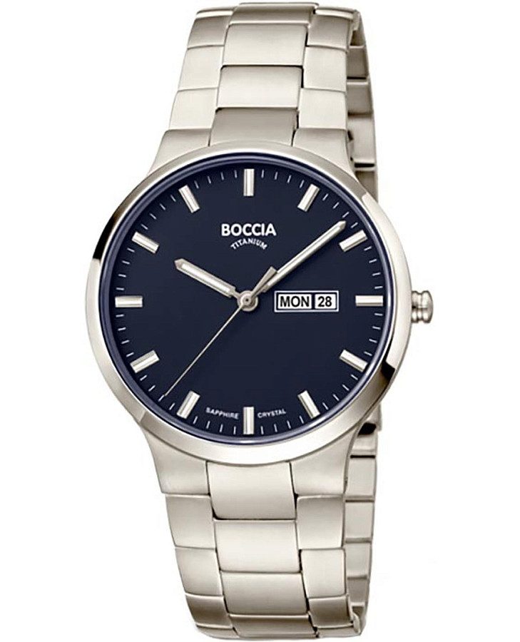Часы Boccia Titanium 3649-02 — мужские, синий