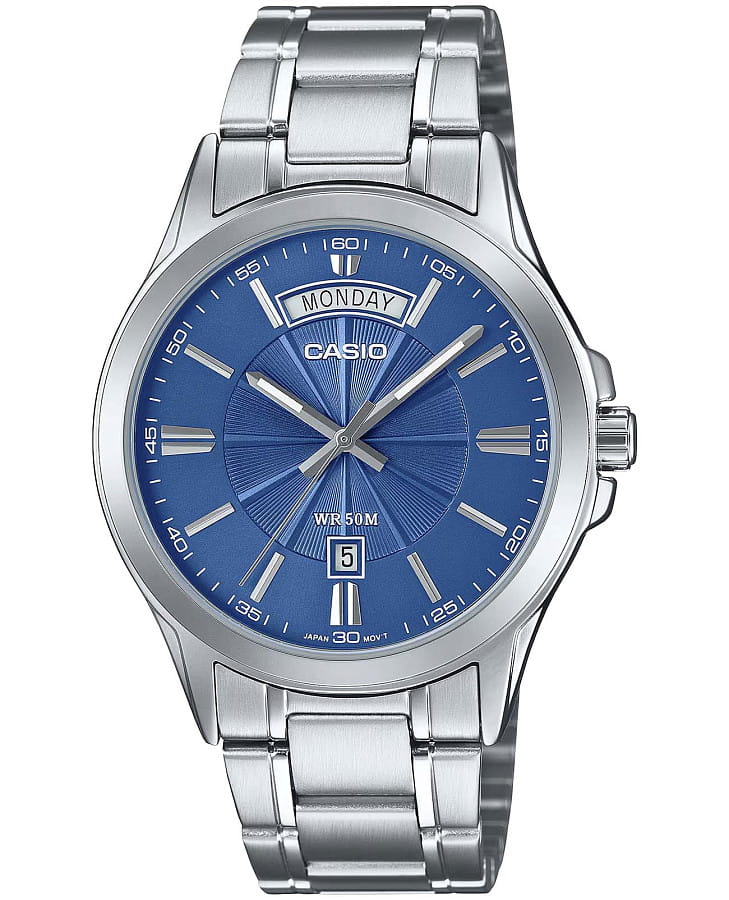 Часы Casio Collection MTP-1381D-2A — мужские, синий