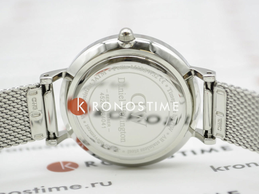 Часы Daniel Wellington Petite Sterling DW00100220 — белый, металл сталь