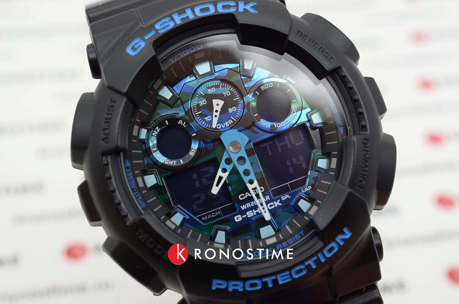 Часы Casio G-Shock GA-100CB-1ADR (GA-100CB-1A) — артикул GA-100CB-1A, мужские