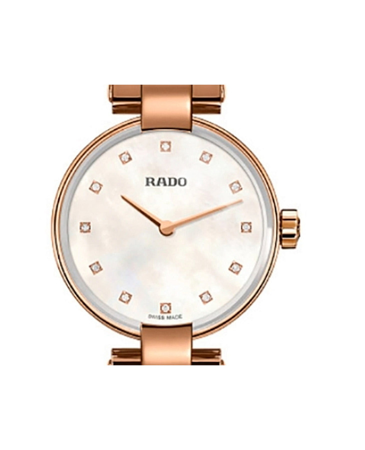 Часы Rado Coupole Classic Diamonds R22855923 — нержавеющая сталь с pvd-покрытием, женские