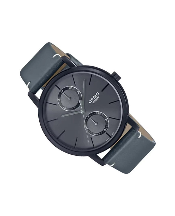 Часы Casio Collection MTP-B310BL-1A — кожаный, мужские