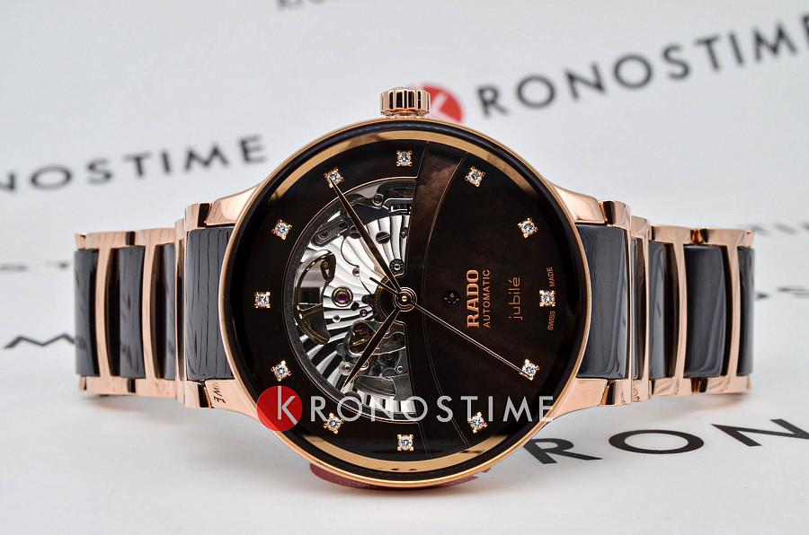 Часы Rado Centrix Automatic Diamonds Open Heart R30028902 — механические, сталь металл