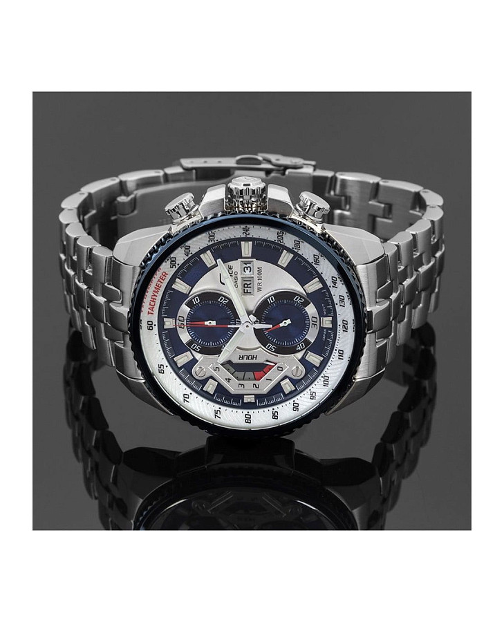 Часы Casio Edifice EF-558D-2A — нержавеющая сталь, мужские