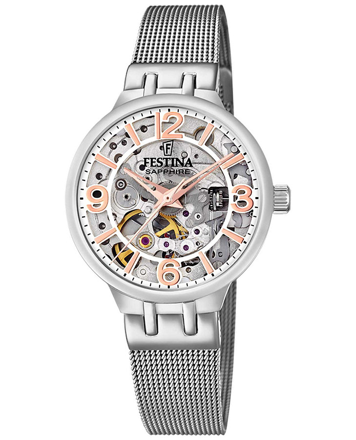 Часы Festina Automatic F20579/1 — женские, серебристый