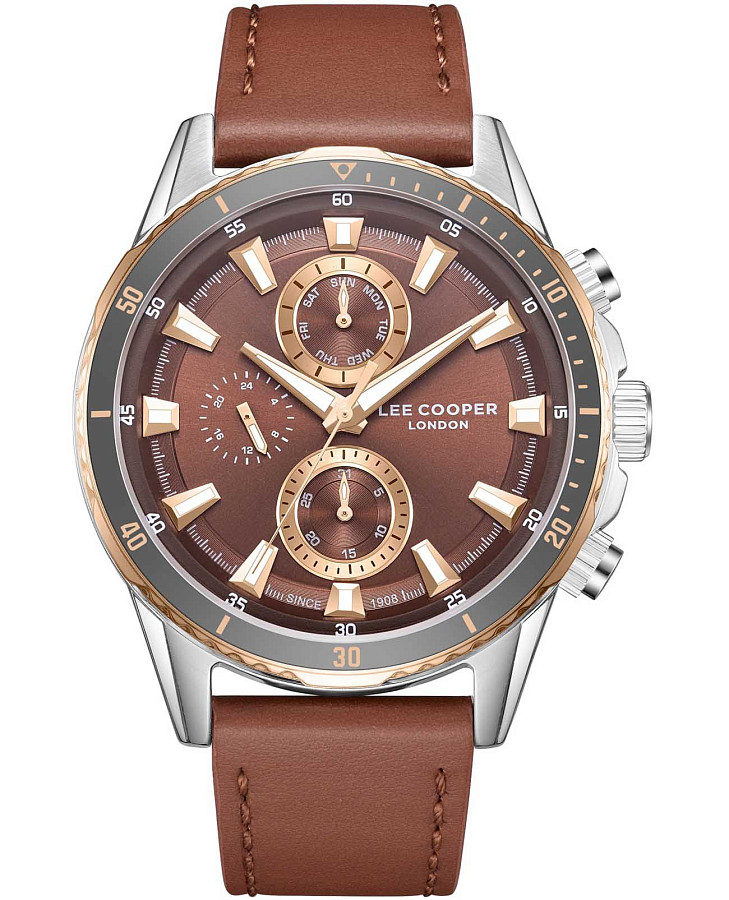 Часы Lee Cooper LC08004.551 — мужские, коричневый