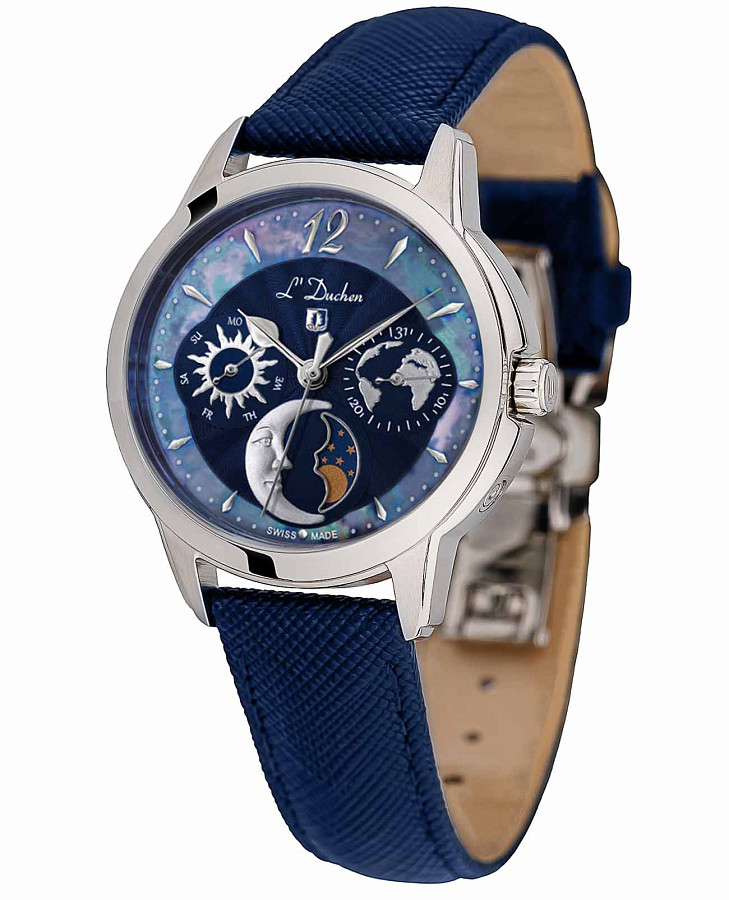 Часы L'Duchen Celeste D 857.13.37 — кварцевые, металл сталь