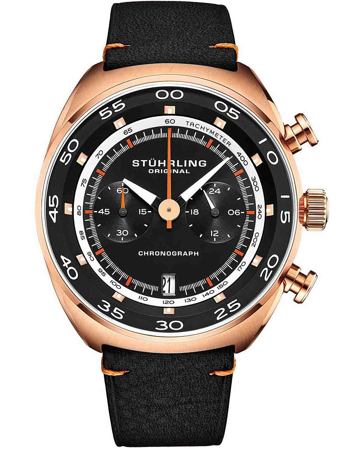 Часы Stuhrling Monaco 1000.03 — мужские, черный